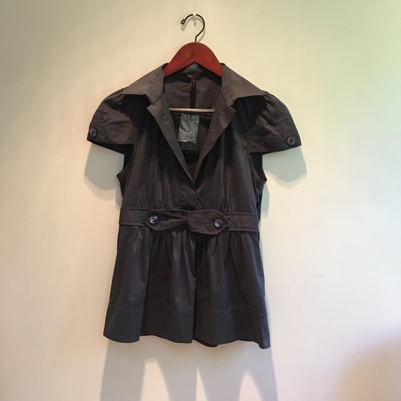 NWT BCBG MaxAzaria blouse, size Small, in blue - Picture 15 of 16